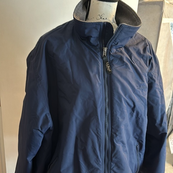 LL Bean mens Navy Winter Jacket XXL REG - Picture 3 of 14
